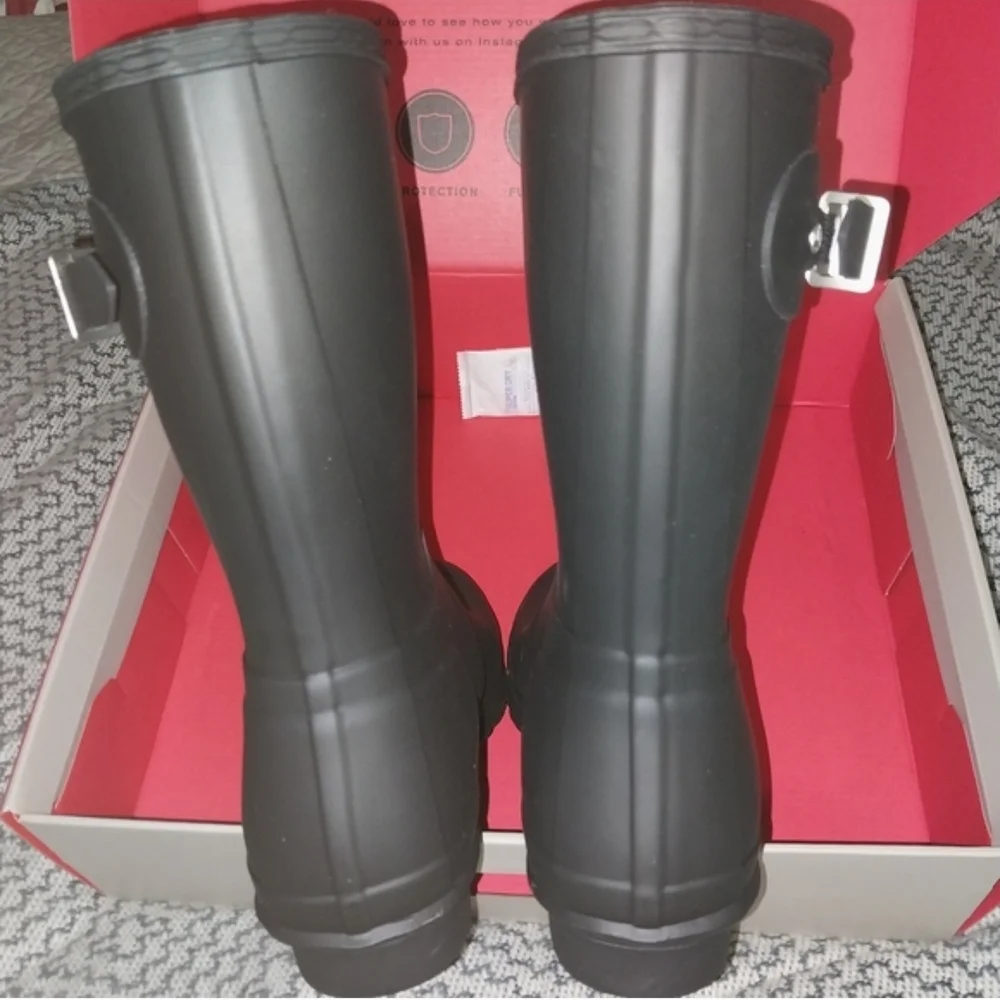 Hunter Men's‎ Black Rain Boots
